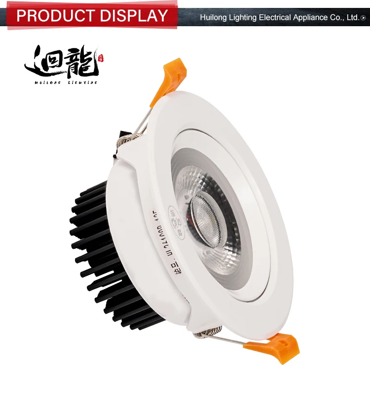 Led suspended flat recessed warm white dome round surface mounted led ceiling lighting