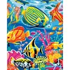 Modern fish design picture oil painting wholesales diy painting by numbers