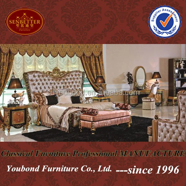 0061 Italian Luxury Bedroom Set Neo Classic Carving By Hand