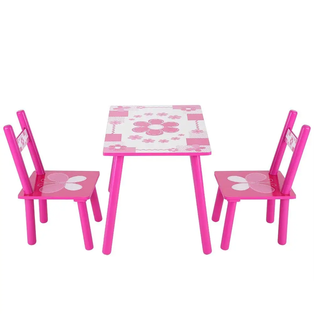 childrens pink table and chairs