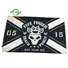 High Quality Custom Polyester 100D Black Pirate Advertising Giant Flag
