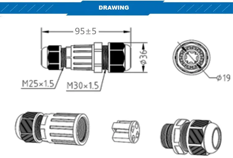 Ip67 Waterproof Swivel Electrical Connector Led Connector Buy Swivel
