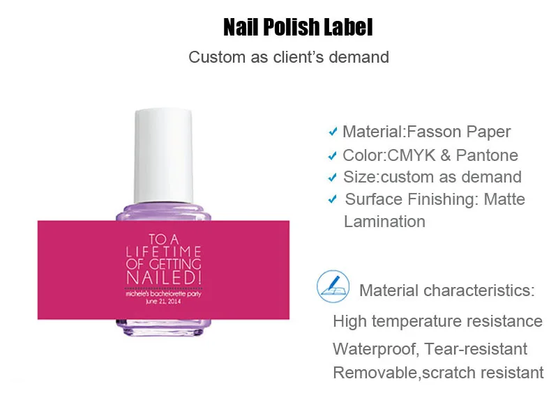 Custom Cartoon Labels Label Bottle Sticker For Nail Polish Supplier Custom Cartoon Labels Label Bottle Sticker For Nail Polish Supplier