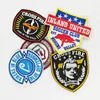 heat transfer cheap custom letterman 3d embroidery bulldog iron on logo patches