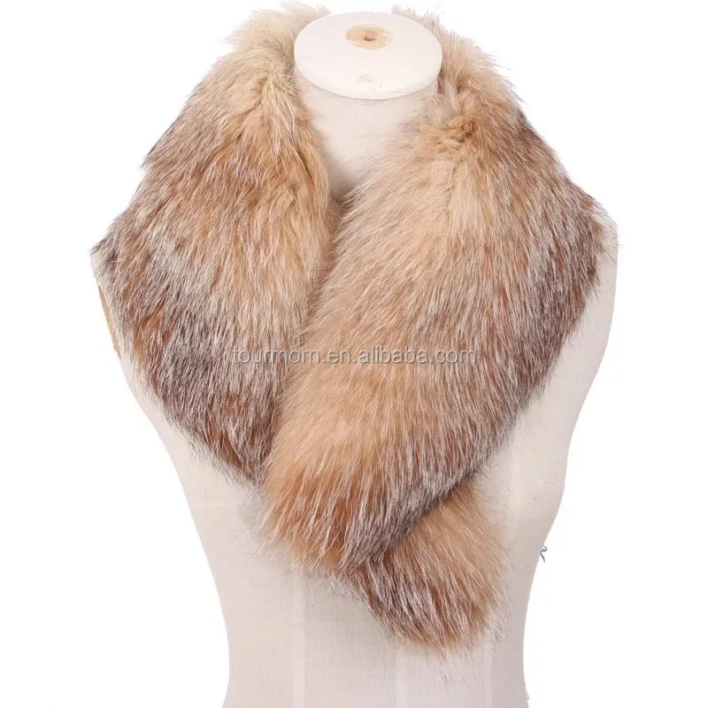 blue fox fur collar