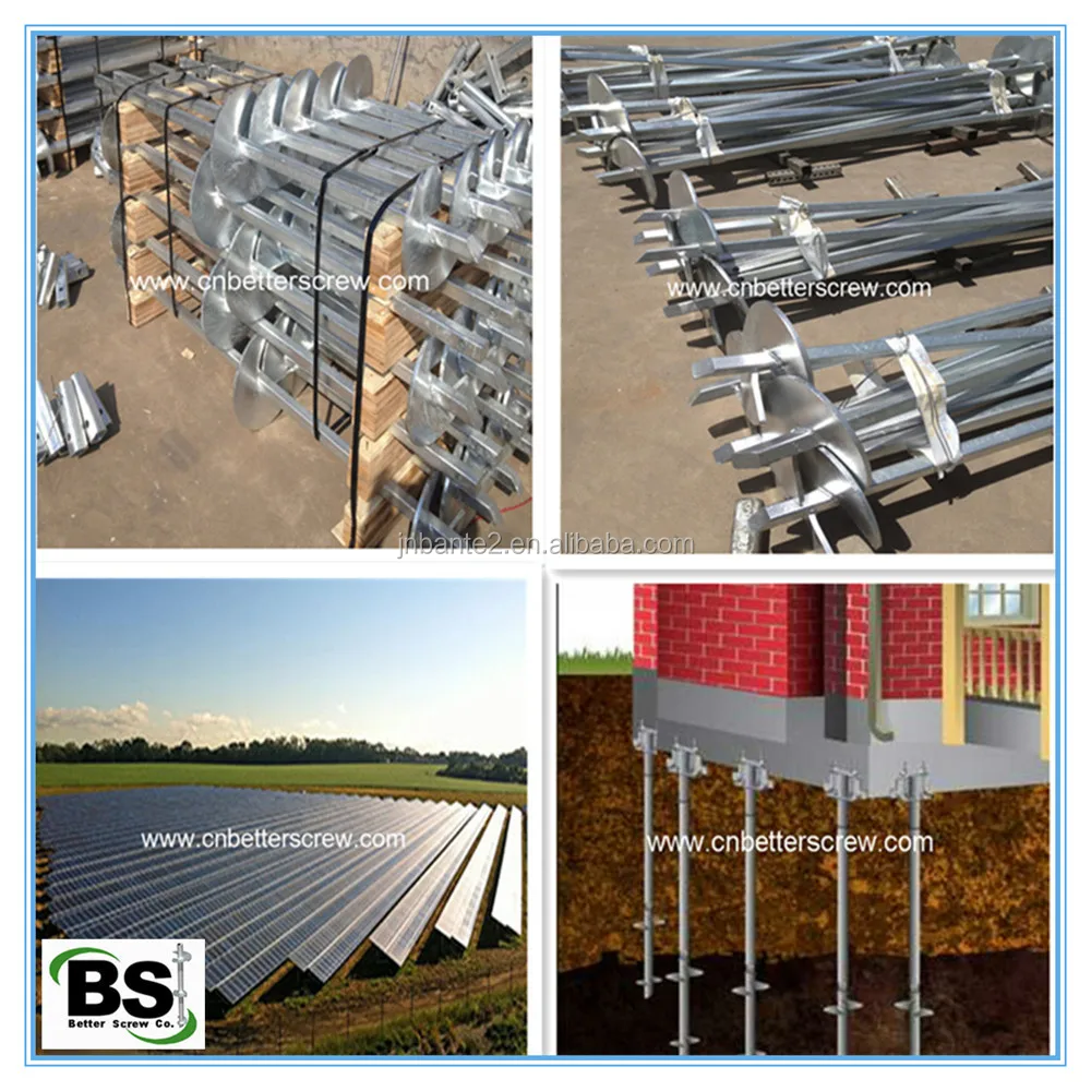 Hot Dip Galvanized Helical Ground Screw Pile