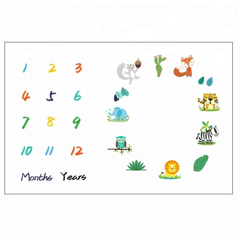 muslin milestone blanket