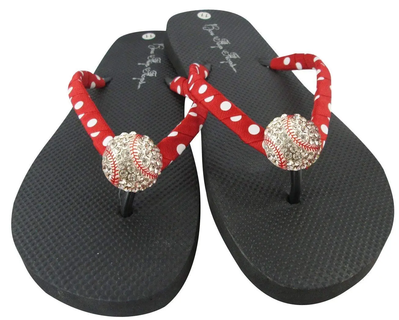 be trendy rhinestone flip flops