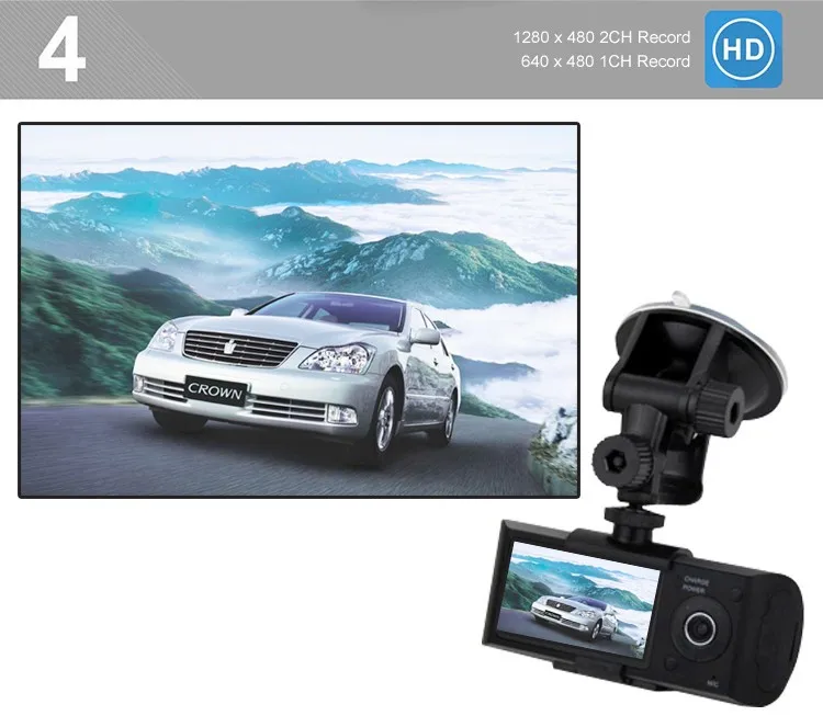 Car Dash Camera Front And Rear 1080p R300/x3000 Manual Car Dash Cam