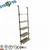 Ladder Shaped Wall Mounted Racks Bookcase For Home Shelf Rack For Office Use