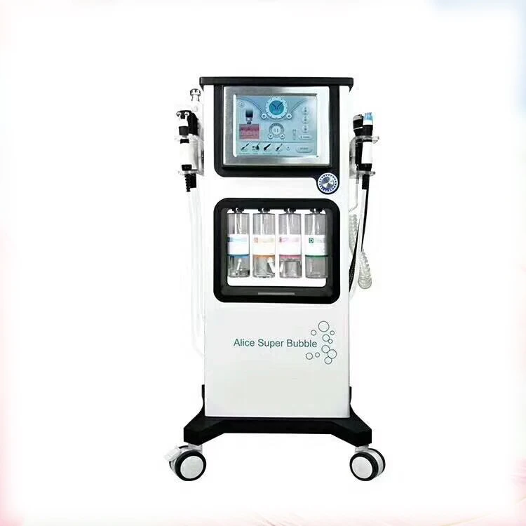 alice bubble oxygen infusion machine co2 bubble facial 7 in 1 face skin care solution