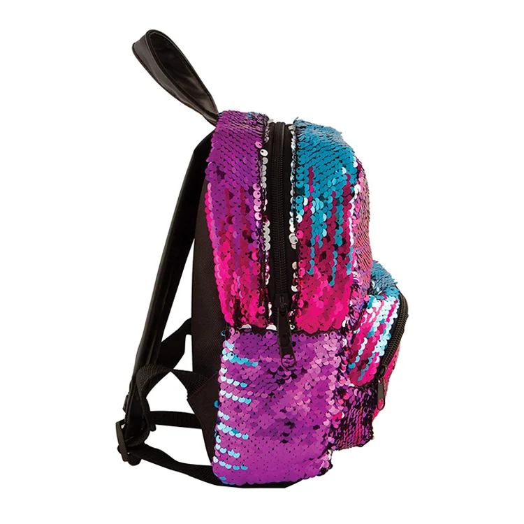 green sequin backpack