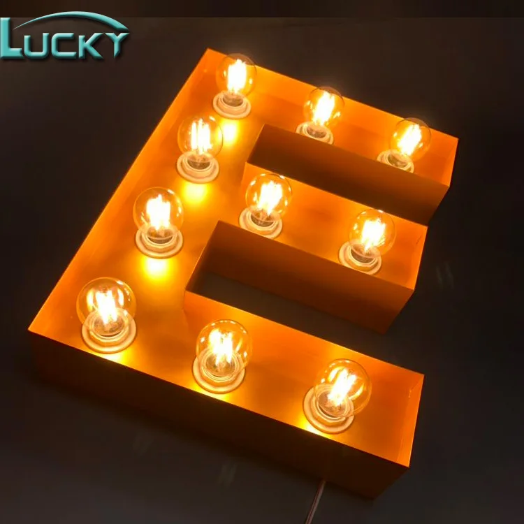 Diy Led Light Up Bulb Alphabet Marquee Letter Lights For Festival