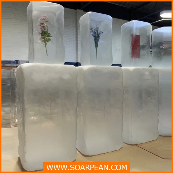 Decorative Custom Fiberglass Artificial Ice Block Buy Fiberglass Ice