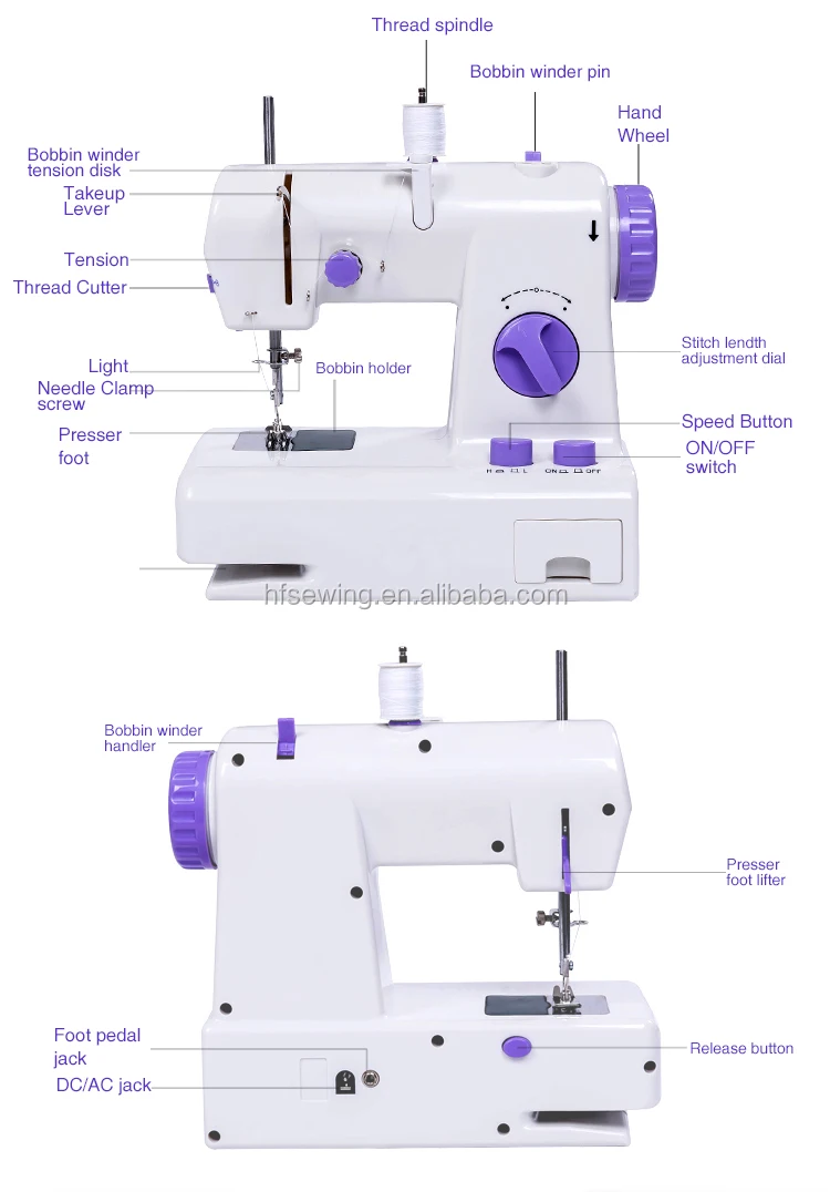 Vof Fhsm208 Mesin Jahit Otomatis Elektrik Mini,Peralatan Domestik