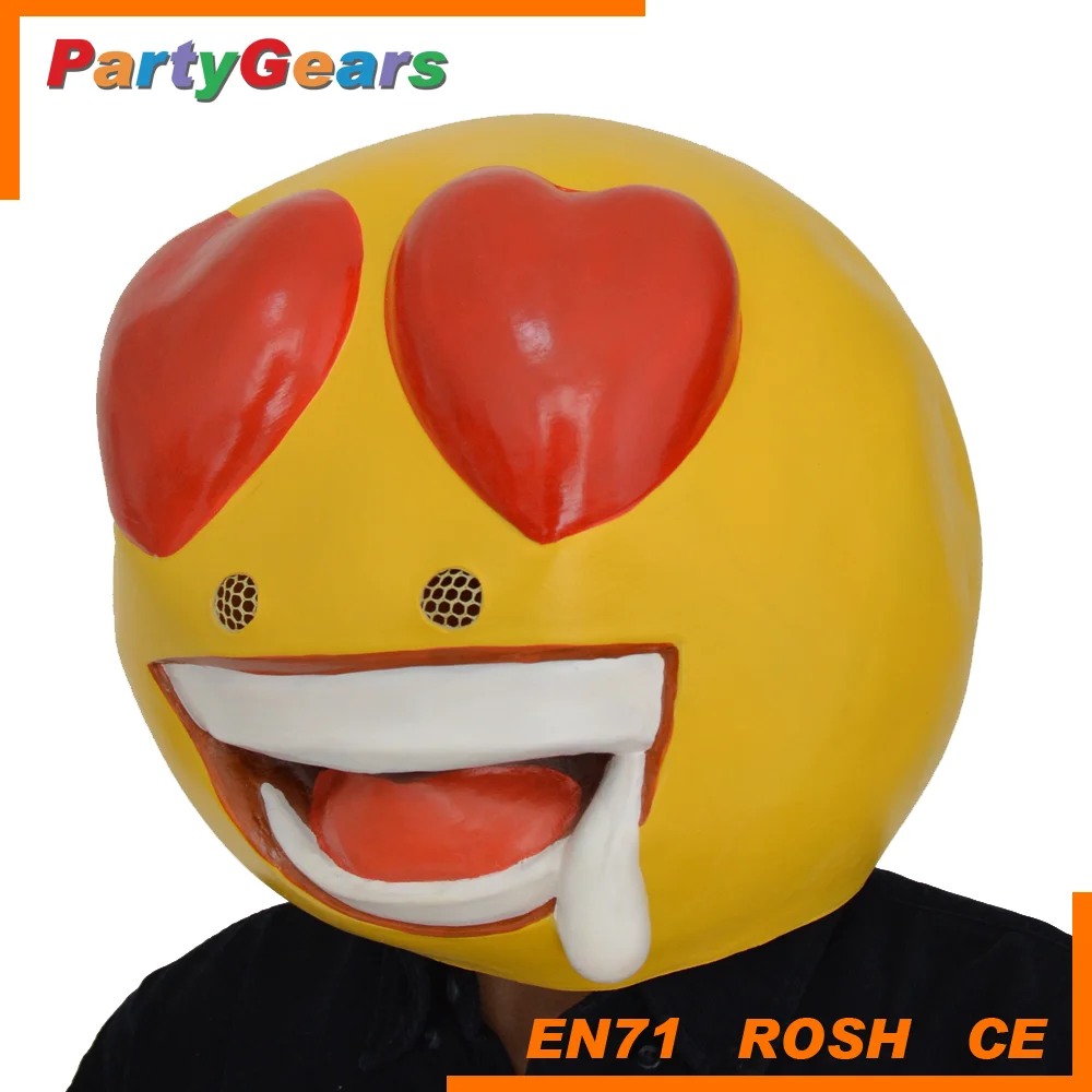 China Latex Masquerade Custom Cartoon Emoji Face Mask Buy Masquerade