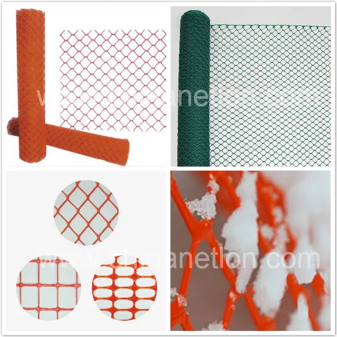 Factory Direct Sale Orange Plastic Barrrier Diamond Safety Fence