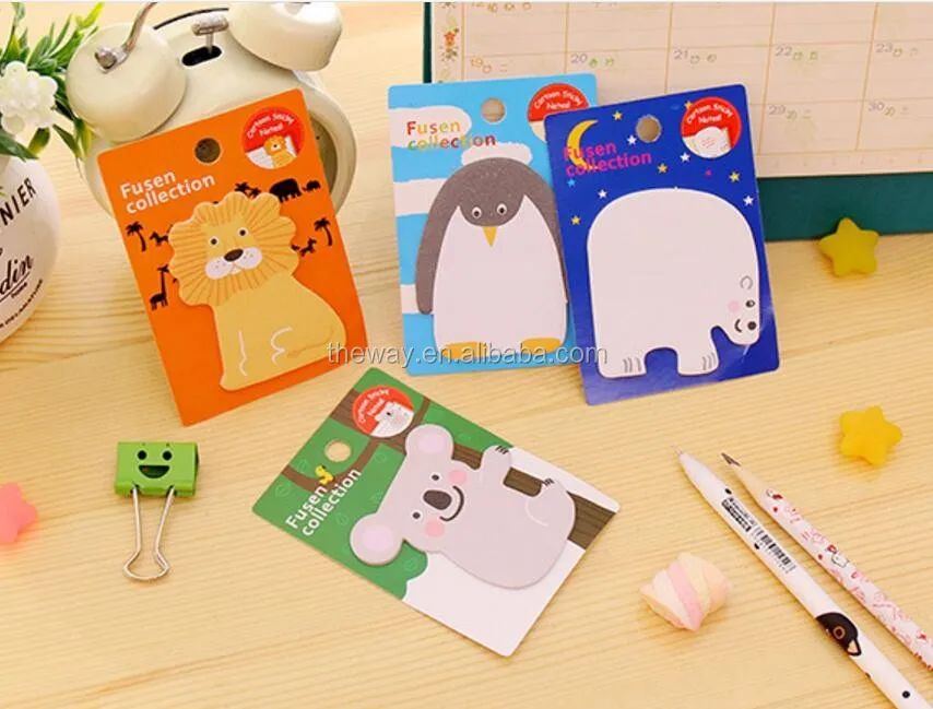 Animal Sticker Memo Flags Index Tab Sticky Notes - Buy Animal Shaped ...