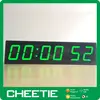 New Countdown/up/Stopwatch/Interval Timer/Normal Clock 6 Digit 7 Segment Double Color LED Clock Display