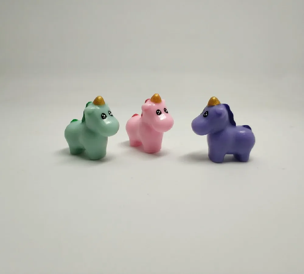 plastic unicorn figurines