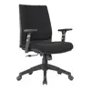 Hot sale upholster fabric plastic back staff office chair