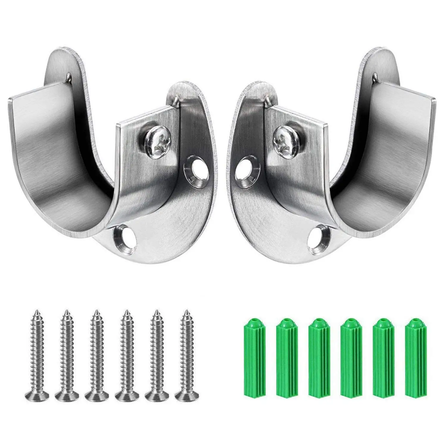 Closet Pole Holder Find Deals On Line At Get Quotations Closet Pole Sockets Heavy Duty Stainless Steel Rod Socket Set Rob Support Holder