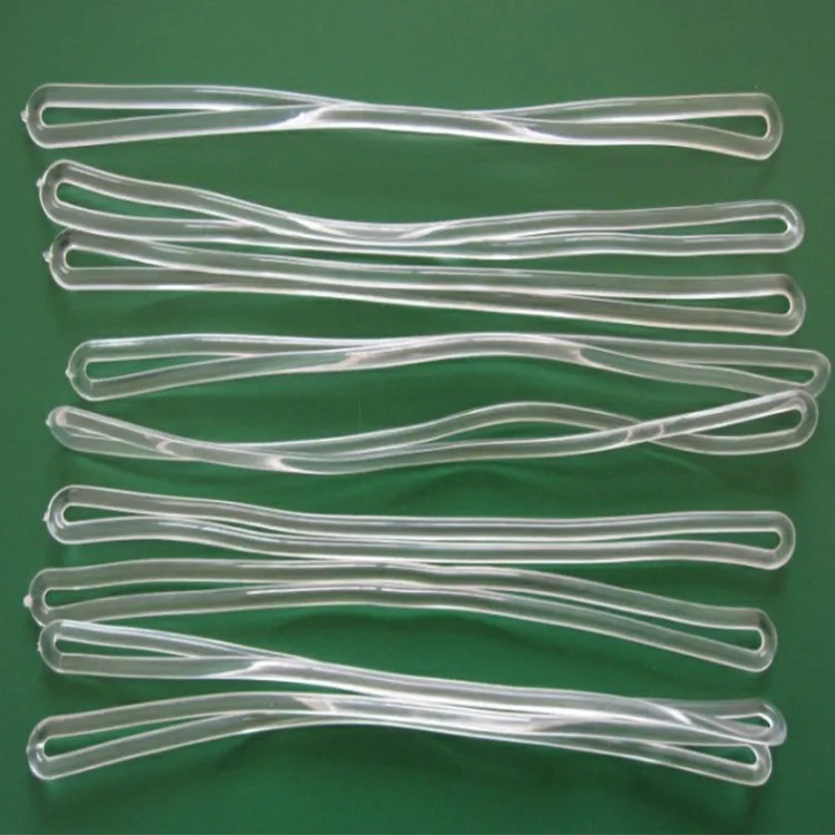 Hot Selling Clear Plastic Pvc Luggage Tag Loops,Clear Vinyl Plastic Loops Soft Loop Plastic Tag