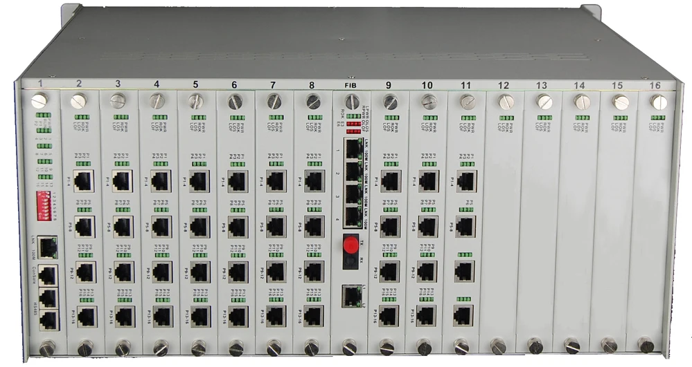 Modular Structure Classis 180 Pots (rj11) Phone Line Over Fiber