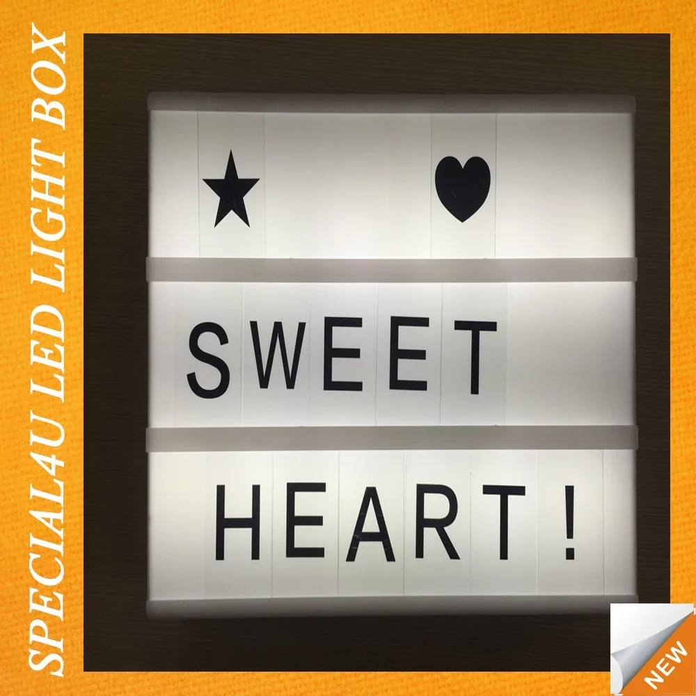 Light Box With Letters/alphabet Letters Light Box/decorative Light
