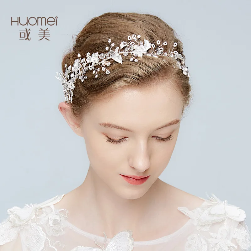 Wholesale Handmade Hair Accessories Rhinestone Clusters Lush Hair Vine