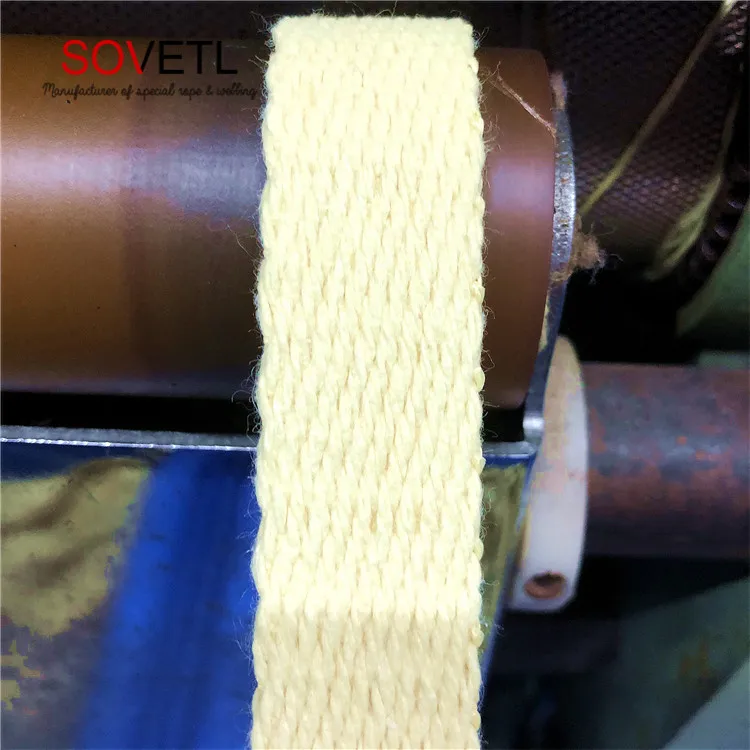
Cheap aramid spun fiber webbing wick last long time fire for monkey fist 