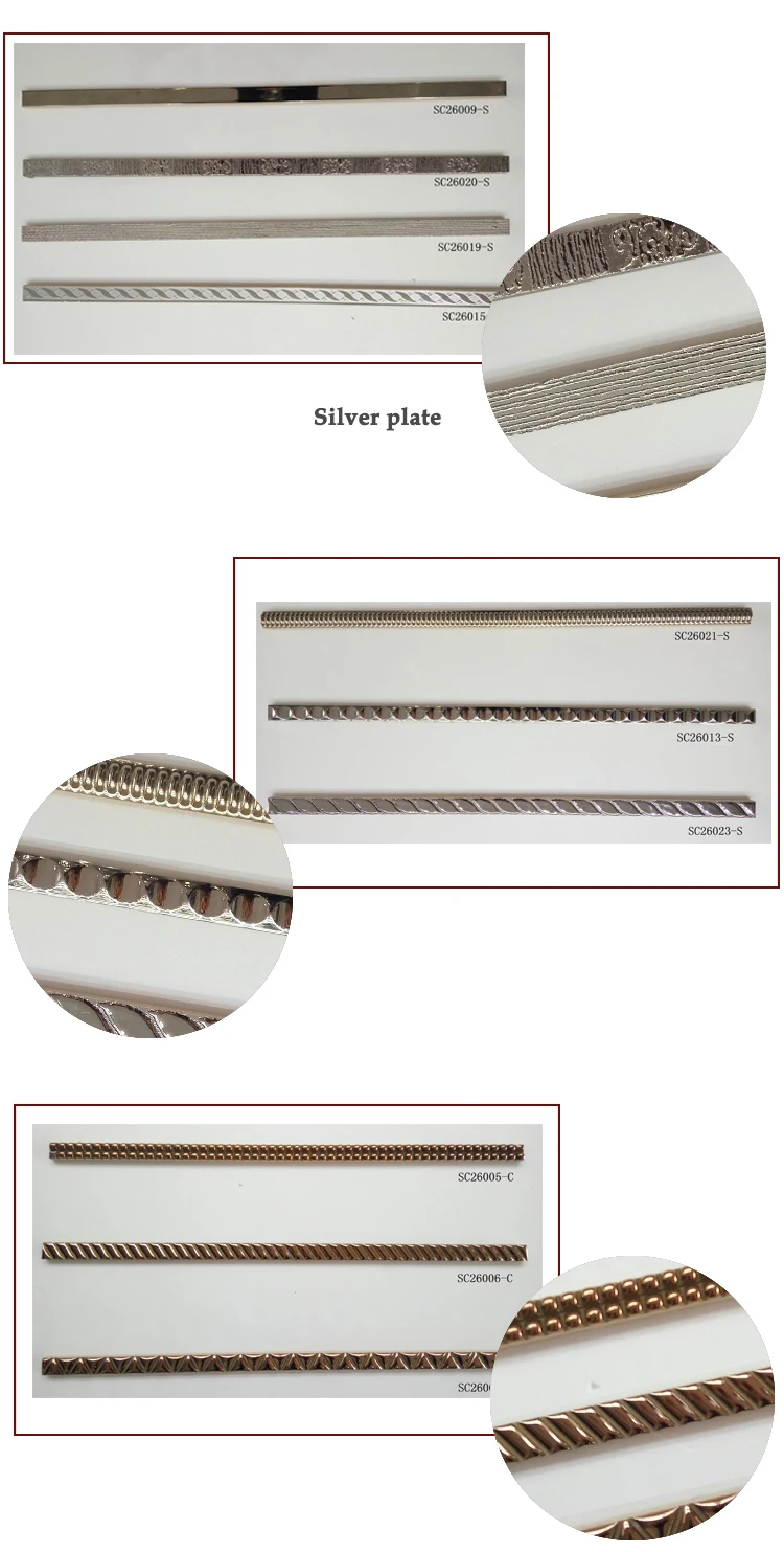 Interior Decoration Ceramic Pencil Border Tile With Gold 2*60cm Buy