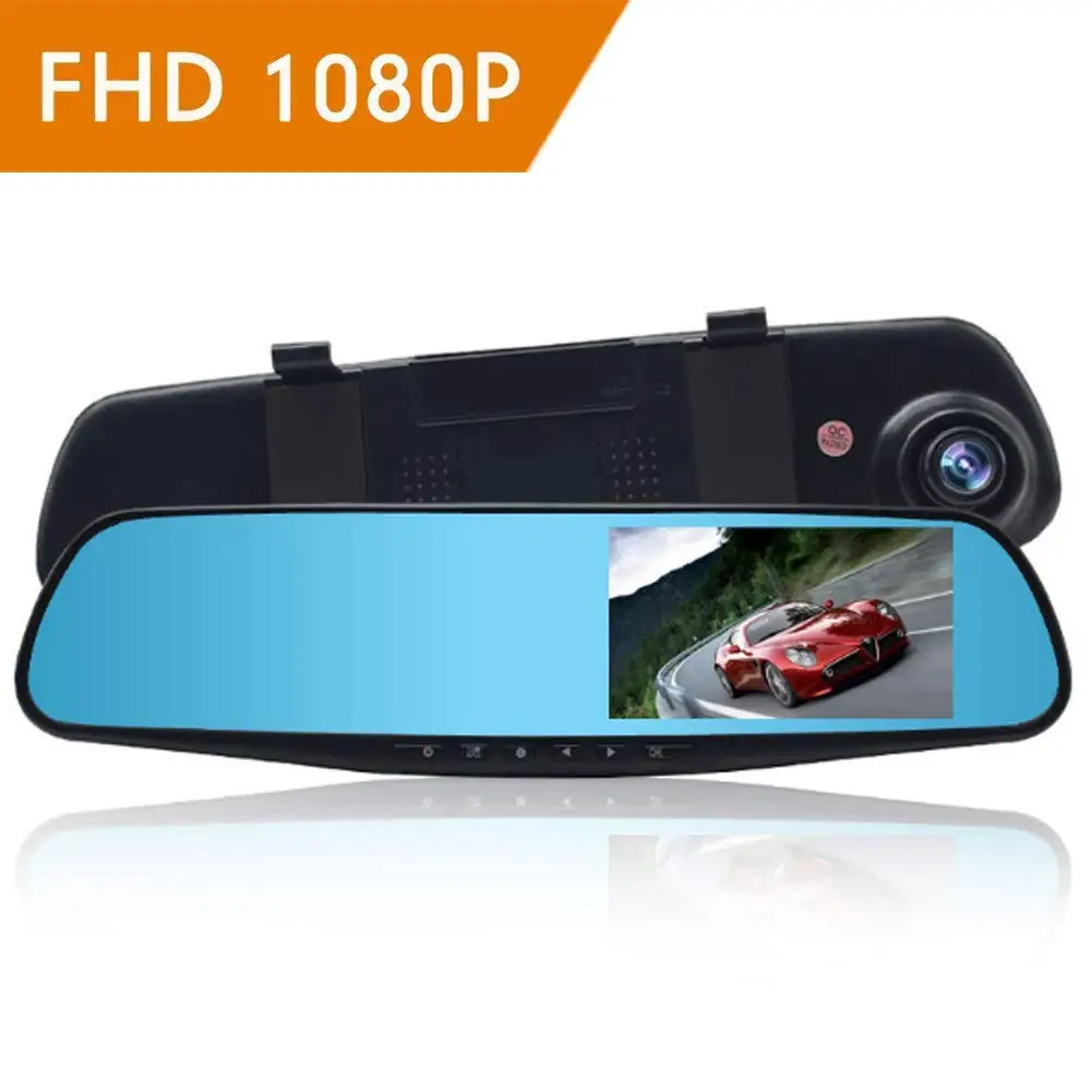 TM niceEshop Car Camera Video Recorder,1080P HD Front and Rear Dual Lens Touch Driving Recorder Night Vision Car DVR Parking Camera Recorder Dash Cam with 7.0 Inch Screen