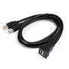 Dual USB 3.0 A panel mount connector usb to aux cable female usb charger panel mount cable