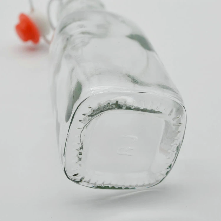 Square Swing Top Easy Cap Clear Glass Beer Bottles 25cl Buy Glass