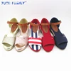 No Moq Usd Size 32-37 Stock Shoes 3 Girl Platform Wedge Heel Sandals Shoes Wedge Sandals