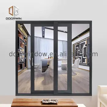 Sliding door with pulley system nylon wheels lock for aluminum