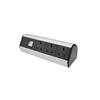 Desktop Table Mounted Power Extension w-3-x UK Sockets with 2 meter IEC power cable