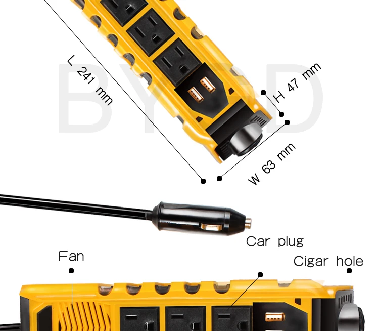 Hot sale 150w converter 12v 110v 220v dc to ac car power inverter.jpg