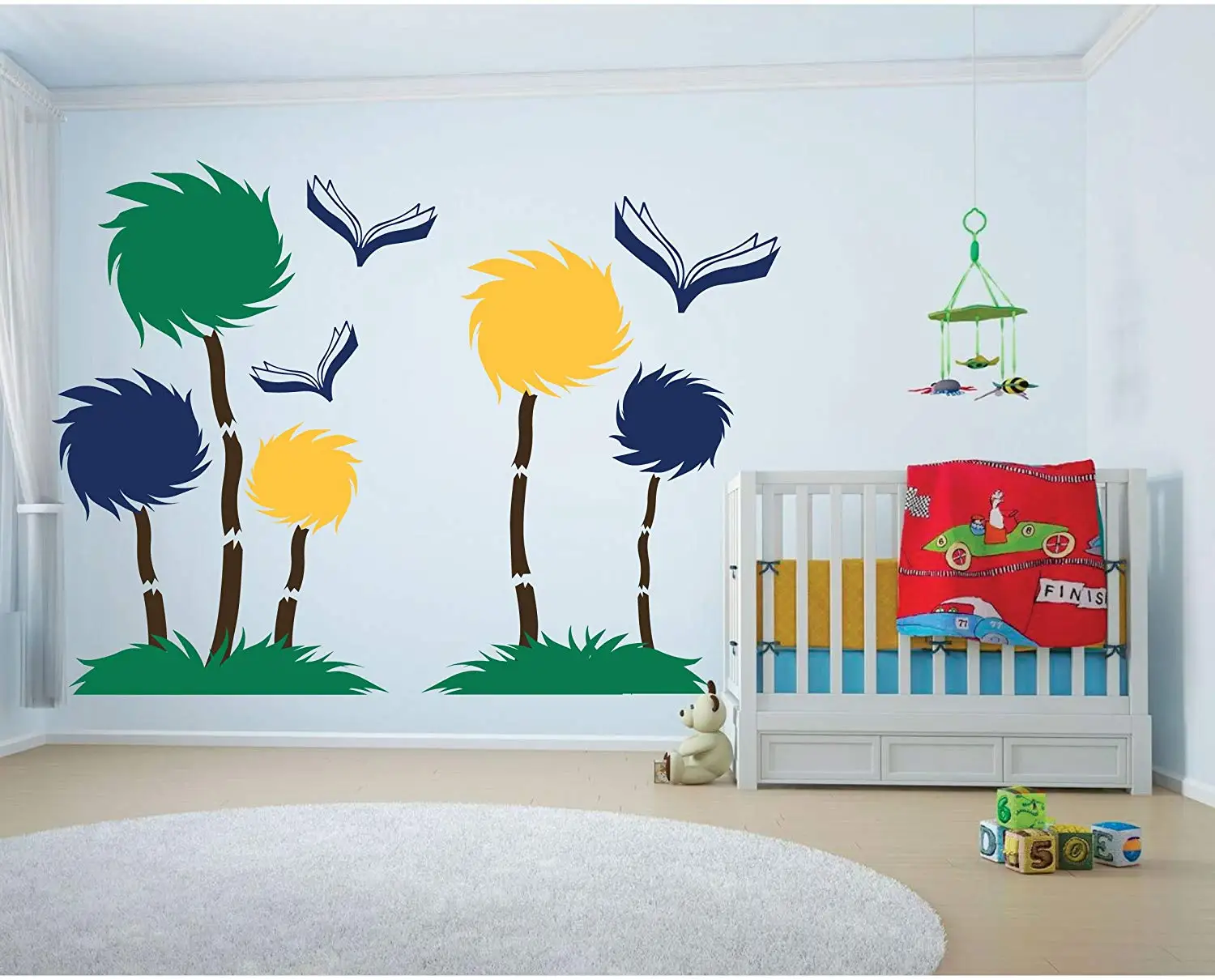 Dr Seuss Vinyl Wall Quotes Find Get Quotations Dr Seuss Decoration Vinyl Wall Decor Full Mural Tufted Trees Nursery