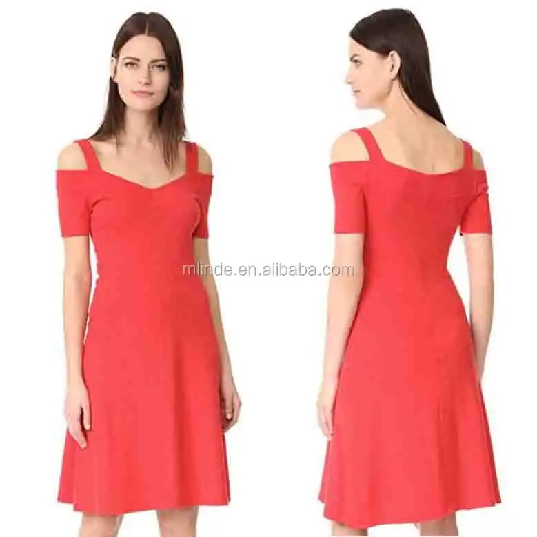 ladies cold shoulder dresses