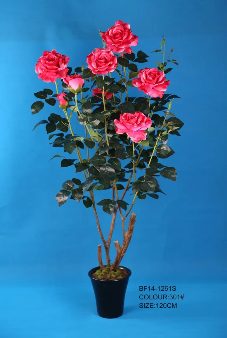 large artificial roses