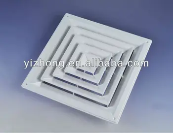 Plastic Square Air Ceiling Diffuser For Hvac - Buy Plastic 4 Way Air ...