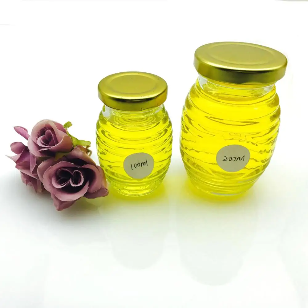 100ml 200ml 350ml 750ml Glass Bee Honey Jars,Empty Honey Storage Jars