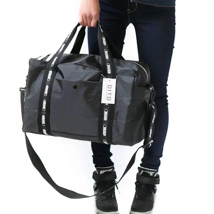 尼龙折叠旅行包防水行李手提袋与单条