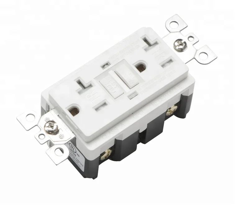 YGB-095WR TR 20A 125V 2LED Household Socket GFCI Receptacle Wall Outlet