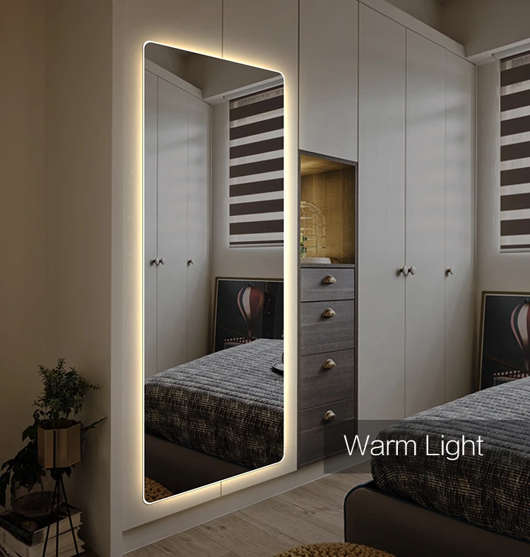 Big Wall Led Dressing Room Mirror Smart Led Lighted Full Length Mirror