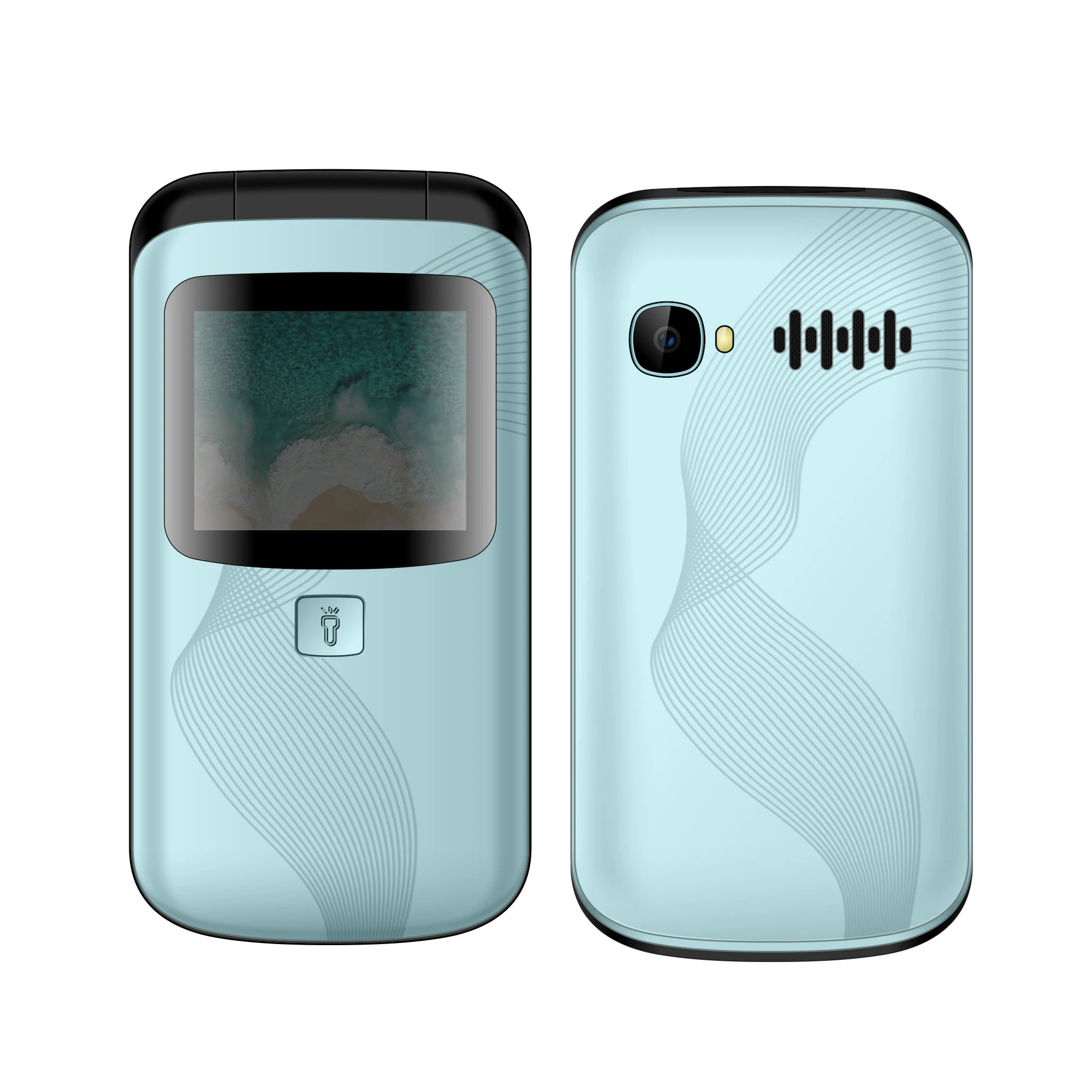 77英寸翻转功能手机 sc6531e 与大火炬 2g gsm 手机