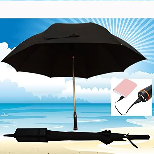 Solar Panel Fan Umbrella Style Abaya Outdoor Beach Umbrella - Buy Solar ...