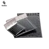 Matte Black Custom Poly Mailed Foil Metallic Bubble Mailer Envelopes Logo Bags With Adhesive